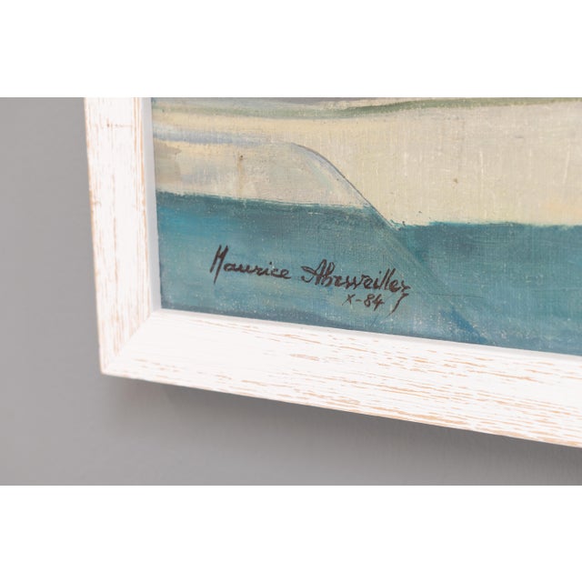 Paint French Artist, Village Scenes, 1970s, Paint, Set of Three For Sale - Image 7 of 9