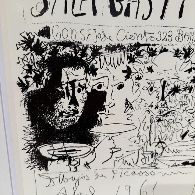 White Abril 1961 Pablo Picasso Sala Gaspar Barcelona For Sale - Image 8 of 8