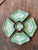 Vintage Chinoiserie Hand Painted Floral Metal Tray Set For Sale - Image 12 of 12