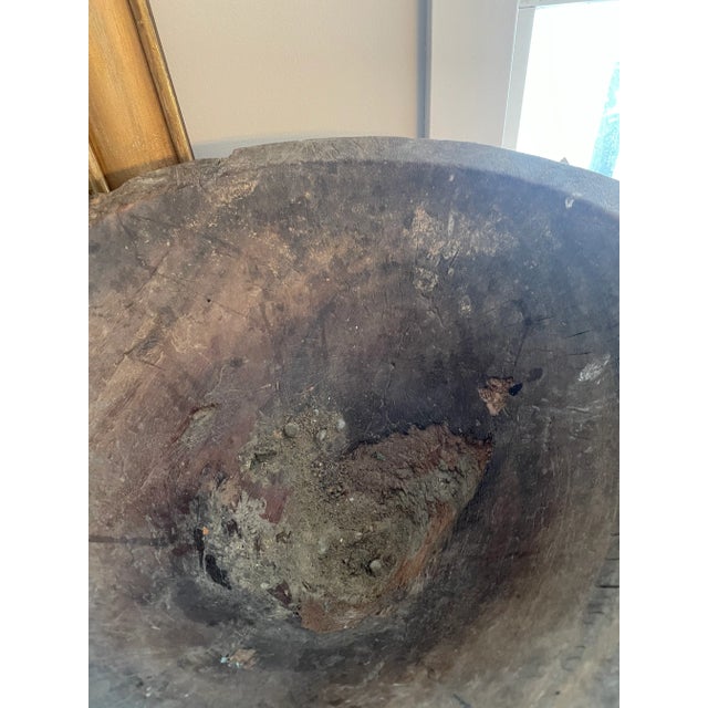 Wood Early 19th Century Primitive Tribal Ceremonial or Feasting Bowl For Sale - Image 7 of 9