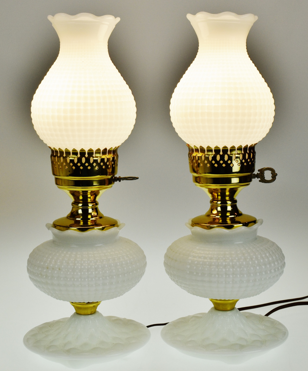 vintage glass table lamps