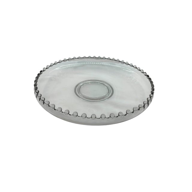 Mid-Century Modern Mid 20th Century Imperial Glass Candlewick Torte Plate For Sale - Image 3 of 8