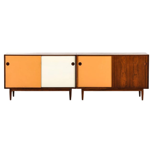 Freestanding Sideboards in Rosewood and Formica attributed to Arne Vodder, 1950s, Set of 2 For Sale
