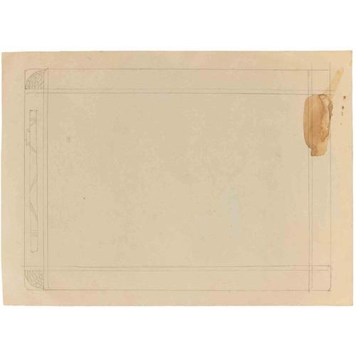 Pencil and watercolor on paper realized by Maccari in 1950s. Not signed. Very good condition. This piece is attributed to...