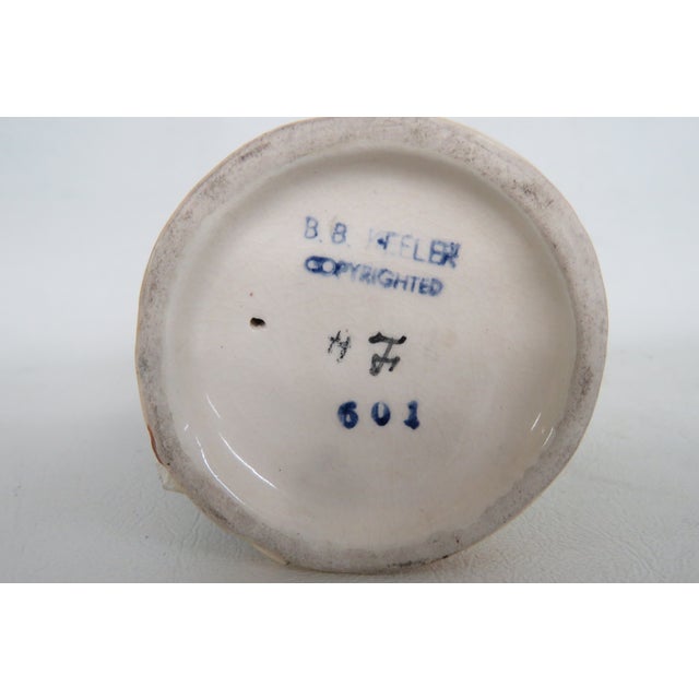 Brad Keeler Art Pottery Ceramic Figurine 601 Asian Boy in Robe With Fish 5025b For Sale - Image 9 of 15