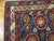 Traditional 1890s Royal Blue Geometric Antique Caucasus Kuba Rug 3'2" X 3'10" Handknotted Wool Carpet For Sale - Image 3 of 5