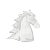 Mid Century Hand Blown Noble Glass Equine Bust For Sale