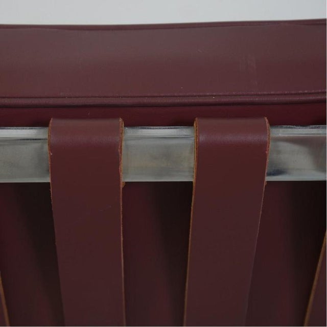 Barcelona Chair in Burgundy Leather by Ludwig Mies van der Rohe, 2000s For Sale - Image 15 of 18