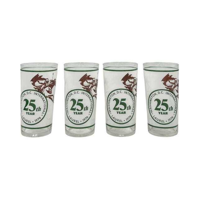 Vintage Set 4 Washington, d.c. International Horse Show Glasses For Sale - Image 9 of 9