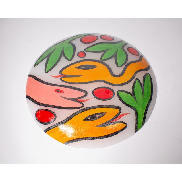 Kosta Boda Glass Snake Plate by Ulrican Hydman Vallien For Sale In Indianapolis - Image 6 of 6