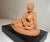 1980s Vintage Handmade Mother and Baby Terracotta Pottery Sculpture Statue Art Figural For Sale - Image 5 of 13
