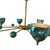 Turquoise Globes Chandelier, 1980s For Sale - Image 3 of 6
