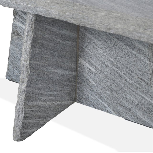 Modern Travertine Bench For Sale - Image 4 of 5