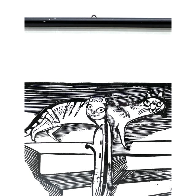 Gerhard Marcks, The Little Cats, Woodcut For Sale - Image 7 of 14