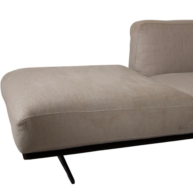 Soft Dream Fabric Corner Sofa Beige Cream Sofa by Antonio Citterio for Flexform For Sale - Image 9 of 18
