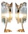 Vintage Art Nouveau Gilt Bronze and Glass Table Lamps by Hector Guimard, 1920, Set of 2 For Sale