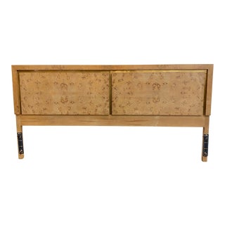 1980s Burl Wood Headboard For Sale