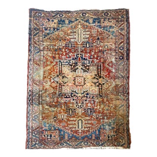 Antique Heriz Fantastic Personality & Colors, C. 1910-20's Rug 9 x 12 For Sale