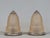Muller Frères Pair of 1920s French Art Deco Muller Freres Peach Frosted Glass & Nickeled Bronze Lamps For Sale - Image 4 of 11