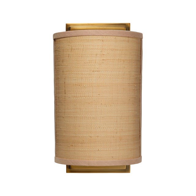 Jamie Young Riley Wall Sconce in Raffia For Sale - Image 10 of 10