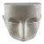 Modern White Ceramic Face Pedestal or Decor Accent For Sale