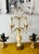 Baroque Mid 20th Century Pale Yellow Onyx and Crystal Candelabra Lamp For Sale - Image 3 of 9