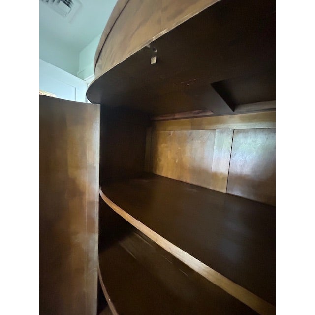 Antique Art Deco Tiger Maple Armoire / Wardrobe, C. 1930s–1940s For Sale - Image 12 of 13