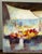 Mid-Century Modern Mid Century Modern Juan R. Noguez Expressionist Oil on Canvas Flower Market Scene With Figures For Sale - Image 3 of 11