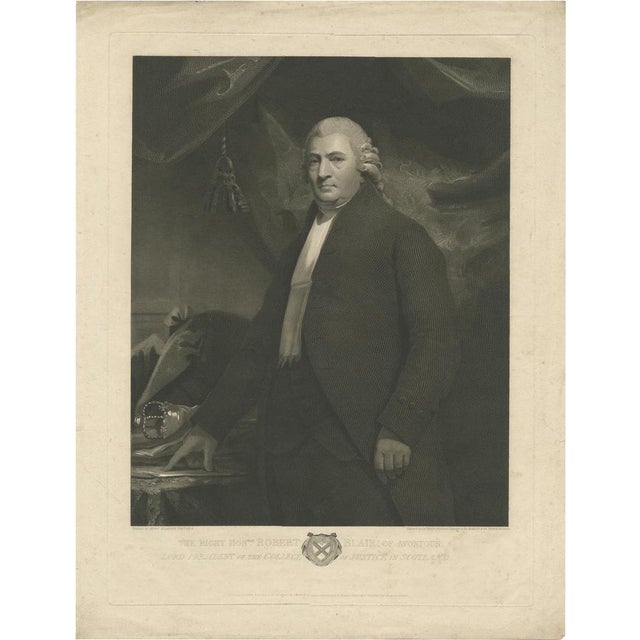 Heath, Portrait of Robert Blair of Avontoun, 1813, Print For Sale