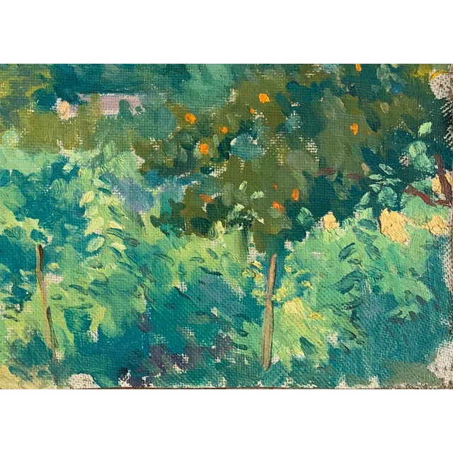 Vintage Ukrainian Impressionist Oil Painting, Rural Landscape, 1961 29-40 For Sale - Image 6 of 6