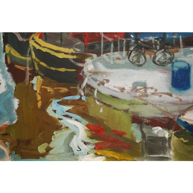 Jackson, Puppet Theatre Barge, Richmond, 21st Century, Oil on Board