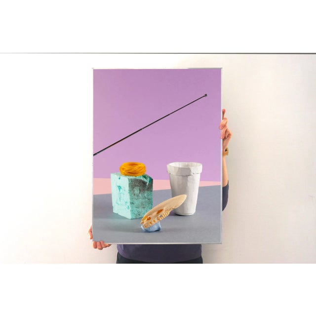 Contemporary Miami Futuristic Cocktail Lounge N5 / Pastel Palette Limited Edition Print of 3 For Sale - Image 3 of 8