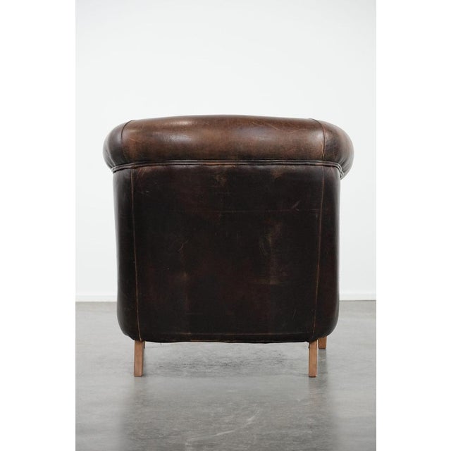 Club Chair in Sheepskin Leather For Sale - Image 4 of 13