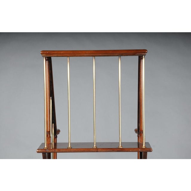 Wood English Library Ladder in Mahogany, 20th Century For Sale - Image 7 of 18
