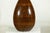 Large Artisan Ceramic Vase with Textured Amber-Brown Glaze and Teardrop Form For Sale - Image 4 of 18