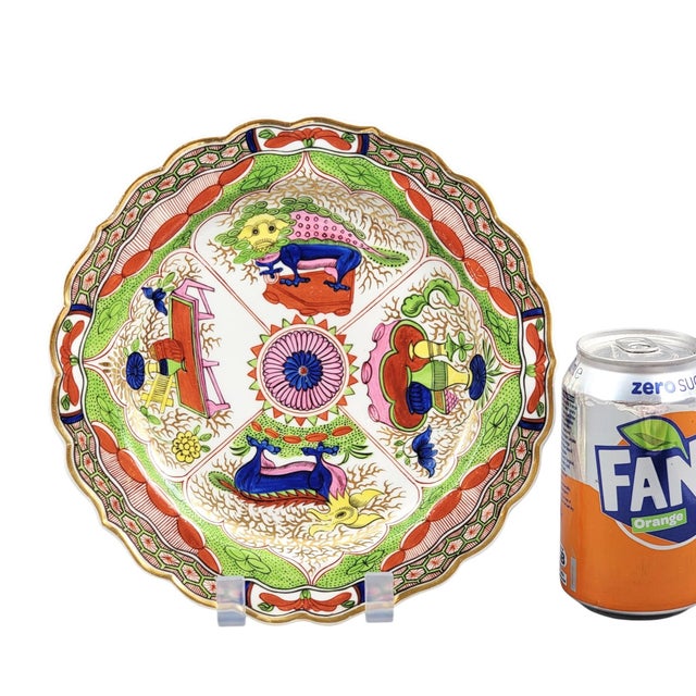 Ceramic Antique Flight and Barr Plate from Worcester, 1807 For Sale - Image 7 of 8