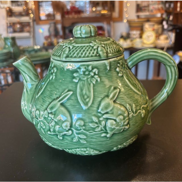 1990s Bordallo Pinheiro Bunny Rabbit Teapot | Chairish