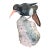 Idar-Oberstein Gemstone Oriole on Quartz Base Sculpture. Germany, 20th Century. For Sale