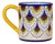 Intreccio Hand-Painted Italian Coffee & Tea Mug For Sale