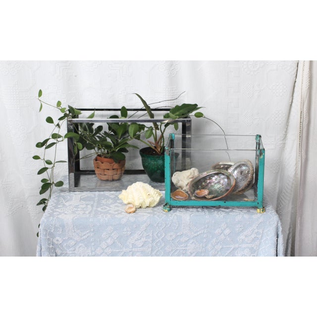 Rare Chrome Vintage Aquarium - Fish Tank - Terrarium For Sale - Image 4 of 12
