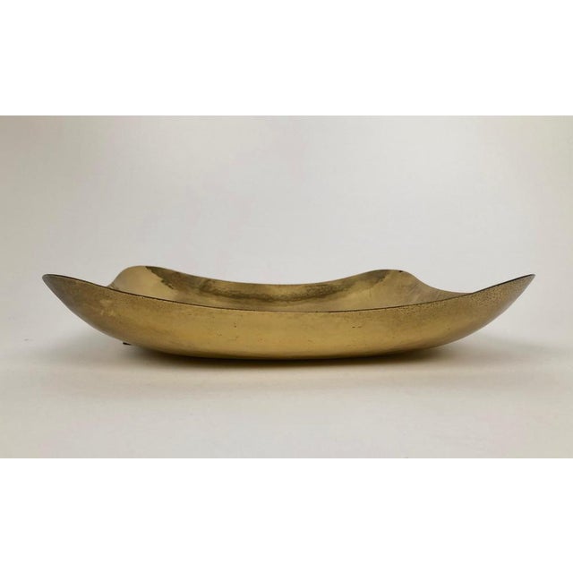 Mid-Century Hand-Hammered Brass Mirror, Austria, 1950s For Sale - Image 6 of 15