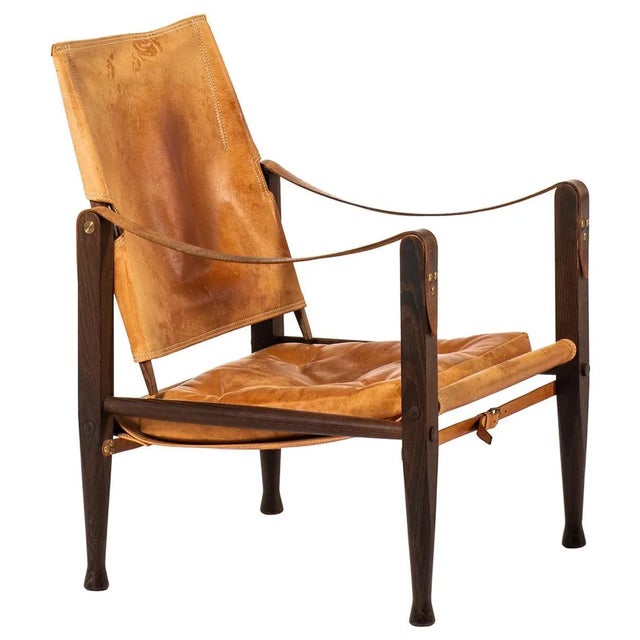 Safari Chair by Kaare Klint for Rud Rasmussen, Denmark, 1950s For Sale - Image 9 of 9