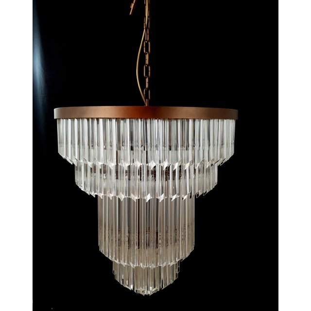 Vintage Murano Glass Chandelier, 1970s For Sale - Image 4 of 9