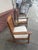 Rare find a pair of matched arts and crafts rockers with quarter sawn oak and padded cushion seats. The rockers are circa...