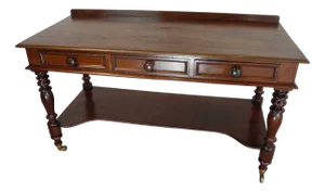 Antique Victorian Mahogany Console Table, 1880