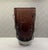 Contemporary Studio a Home by Global Views Large “Ingot” Polish Art Glass Vase in Plum For Sale - Image 3 of 9