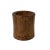 Handmade Chinese Light Brown Pattern Wood Brush Pen Holder / Brush Pot For Sale - Image 4 of 6
