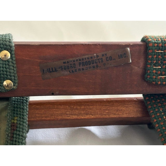 Mid 20th Century Folding Wooden Luggage Rack by Millersburg Products Co., Pa For Sale - Image 11 of 12