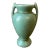 Vintage Petite Art Deco Pottery Vase in Matte Green Glaze For Sale