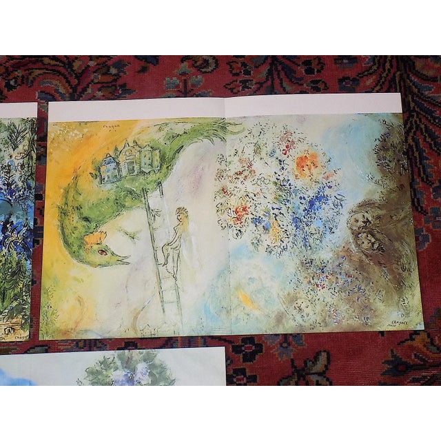 Mid-Century Modern Vintage Mid 20th Century Large Folio Abstract Marc Chagall Lithographs - Set of 3 For Sale - Image 3 of 8